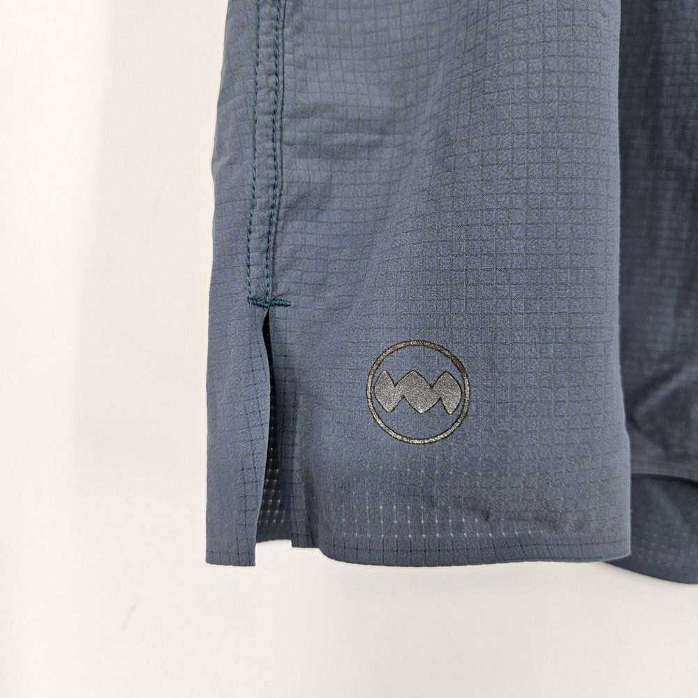 Janji Shorts Mens XL Gray Blue Performance Running Outdoors FLAWS‎ - Picture 2 of 10